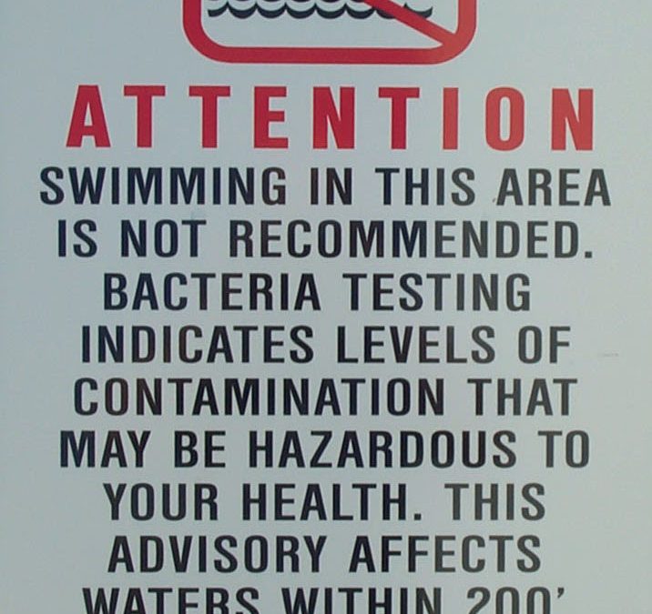 swimming warning sign, advisory