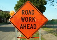 transportation, road work ahead