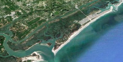 Mad Inlet, a small inlet between the south end of Sunset Beach and Bird Island that has opened and closed over the years, is the site of a proposed oceanfront housing development. File photo