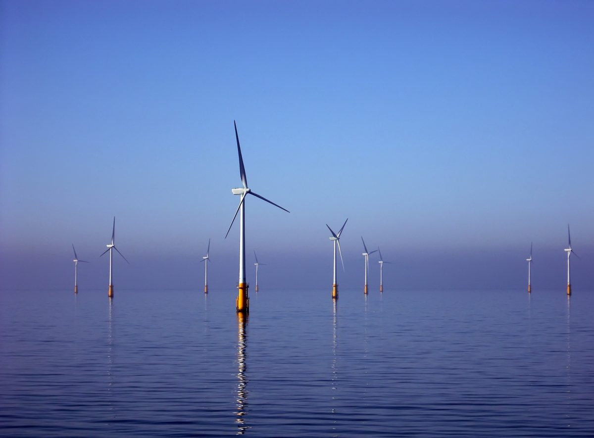 Offshore wind turbines. Photo: Bureau of Ocean Energy Management