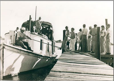 North Carolina NC Outer Banks Fishing Boats Postcard Old Vintage