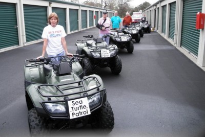 It’s a sure sign of spring when NEST volunteers get their ATVs ready for beach patrols. Photo: NEST