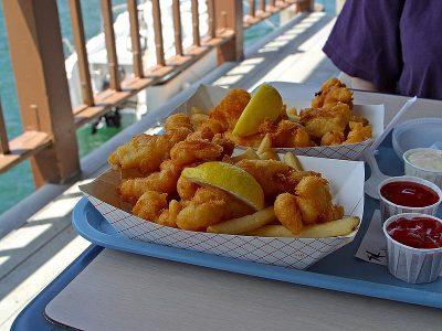 Fried seafood is a favorite on the N.C. coast. Photo: Wikipedia Commons