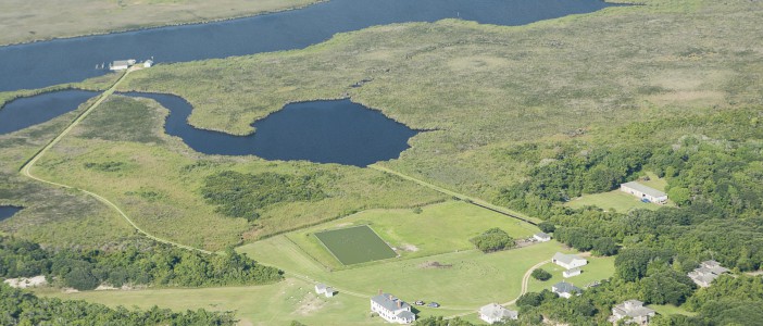 An aerial view of a portion of the Pine Island Sanctuary. Photo: National Audubon Society