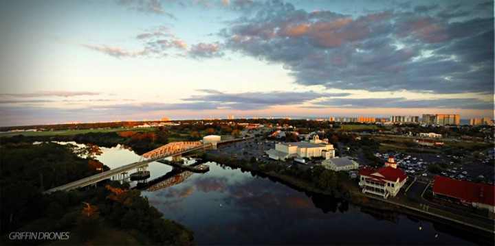 An example of the imagery captured by a UAV or drone. Photo: Griffin Drones