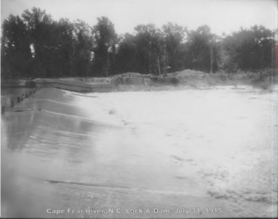 Lock and Dam No. 1 was completed in 1915 at a cost of about $2.4 million. Photo: Corps of Engineers