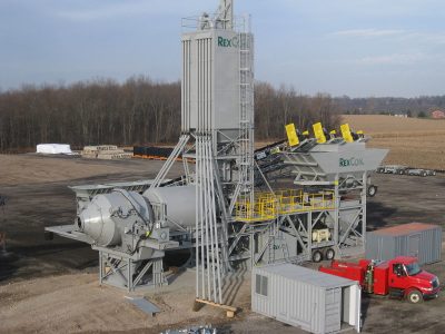 A concrete batch plant. Concrete plants can produce low levels of emissions and may be exempt from permits under DENR’s proposal. Photo: Wikimedia Commons