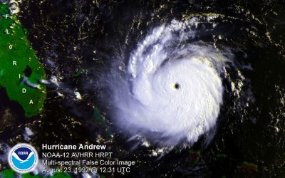 El Ninos don't mean no hurricanes. Hurricane Andrew, one of the strongest Atlantic hurricanes, struck South Florida during  a strong El Nino year.  Photo: NOAA