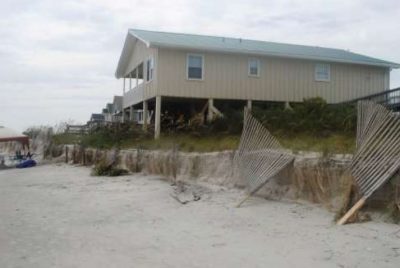 Officials says the terminal groin project is needed to address erosion and protect infrastructure, roads, homes, beaches, dunes and wildlife habitat in Holden Beach. Photo: Corps of Engineers