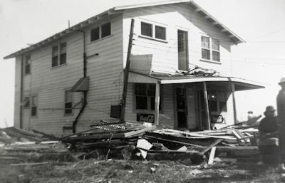 Hurricane Hazel in 1954 dealt Seabreeze a terrible blow. Photographed by W. T. Childs, October 1954. Photo: Cape Fear Museum of History and Science, Wilmington