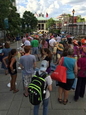 Oceana leads a protest at the N.C. Legislative Building in Raleigh. Photo: Oceana North Carolina