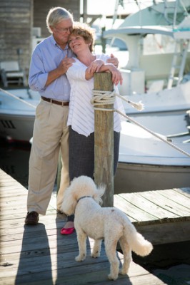 Ernie and Lynn Foster with Chobe.