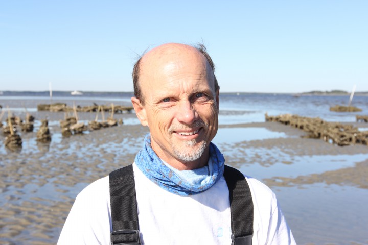 Niels Lindquist at Sandbar Oyster Co. in Carteret County. Photo: Mark Hibbs