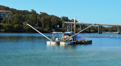 Dredging new channels may be a problem because a portion of Queens Creek is considered primary nursery areas for fish and shellfish. Photo: Dredging Today