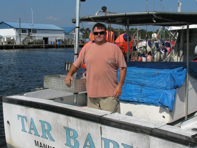 Dewey Hemilright, a commercial fishermen, has completed a map specific to the pelagic longline industry that shows when and where pelagic long-lining happens off the coast of North Carolina. Photo: N.C. Catch