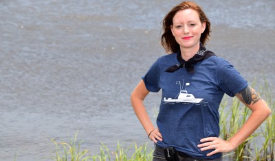 Nicole Triplett hit the water paddling when she took over as the new riverkeeper. Photo: Mark Hibbs