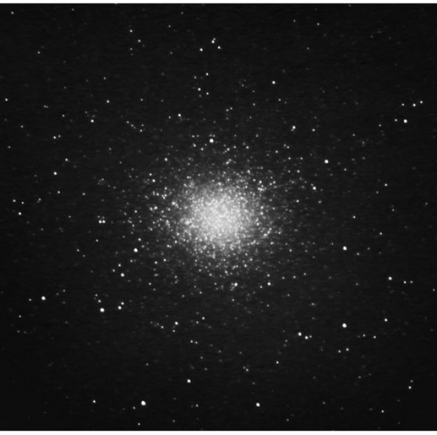 This is NGC 5139, also called Omega Centauri, also shot on May 24. This globular cluster with more than 10 million star is about 18,000 light years away. It’s the brightest globular cluster in the night skies with a visual magnitude of 3.9. and is closer to the southern horizon than Centaurus A. In the southern hemisphere, you can see it with the unaided eye, but it’s difficult to spot at our northern latitude. At any rate, I got lucky.