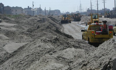 The portion of N.C. 12 between the Pea Island National Wildlife Refuge and Rodanthe has been battered by storms. Photo: U.S. Fish and Wildlife Service