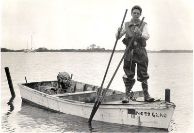 Lena Ritter spent her life fishing the waters of Stump Sound and became famous as an eloquent voice of the sound. Photo: N.C. Coastal Federation