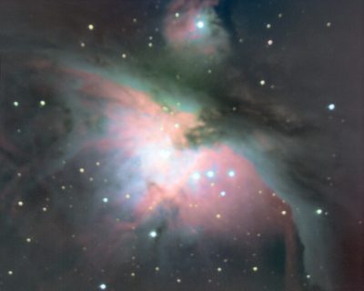 A view of M42, the Orion Nebula, through a telescope. Photo: Gerry Lebing