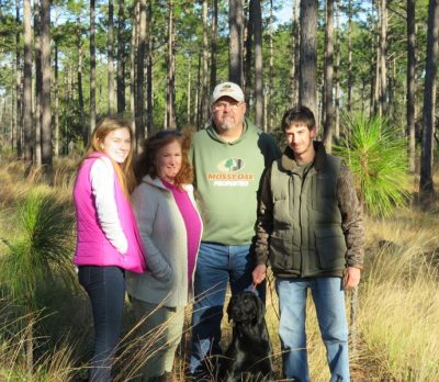 The Lanier family of Brunswick County donated a conservation easement covering more than 57 acres along Slab Branch, a Town Creek tributary. Photo: Coastal Land Trust