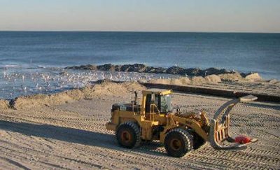 A Bogue Banks beach nourishment project. Photo: Carteret County Shore Protection Office 