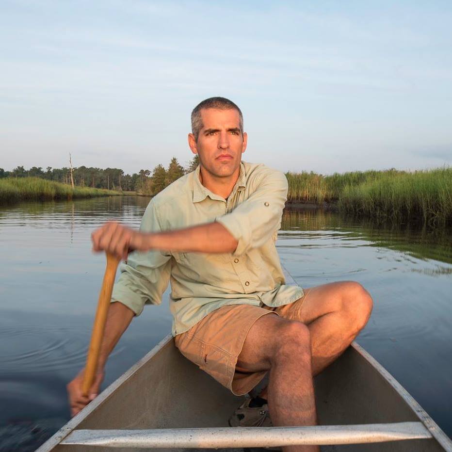 Kemp Burdette, riverkeeper at Cape Fear River Watch, is shown paddling. File photo