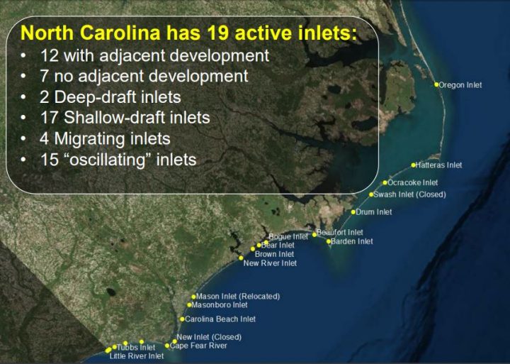 North Carolina inlets. Source: Division of Coastal Management