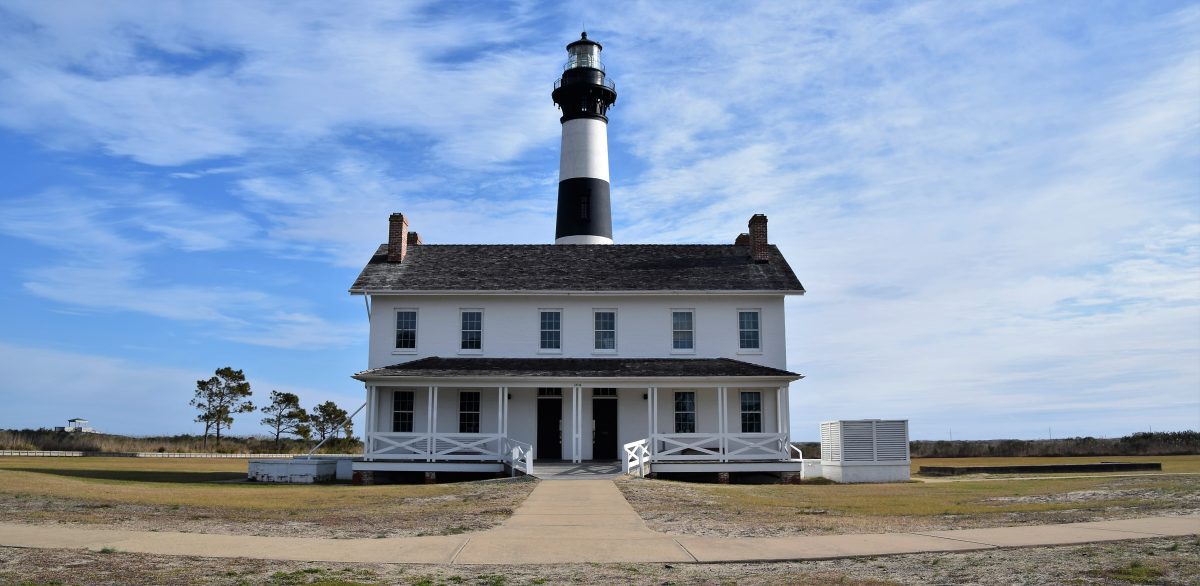 Bodie Island Lighthouse and keepers quarters. Photo: Mark Hibbs