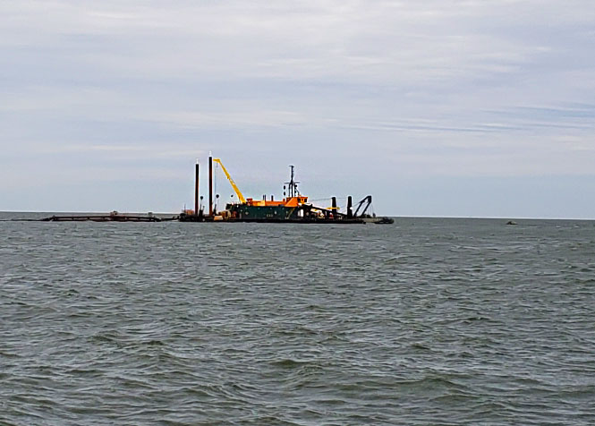 what does working coastal dredge