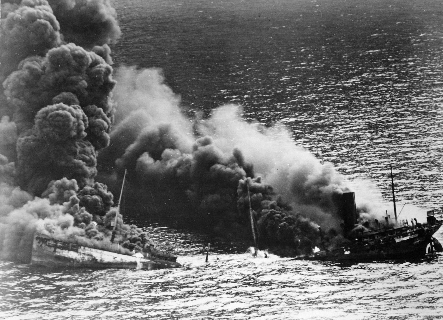 The Dixie Arrow torpedoed in the Outer Banks
