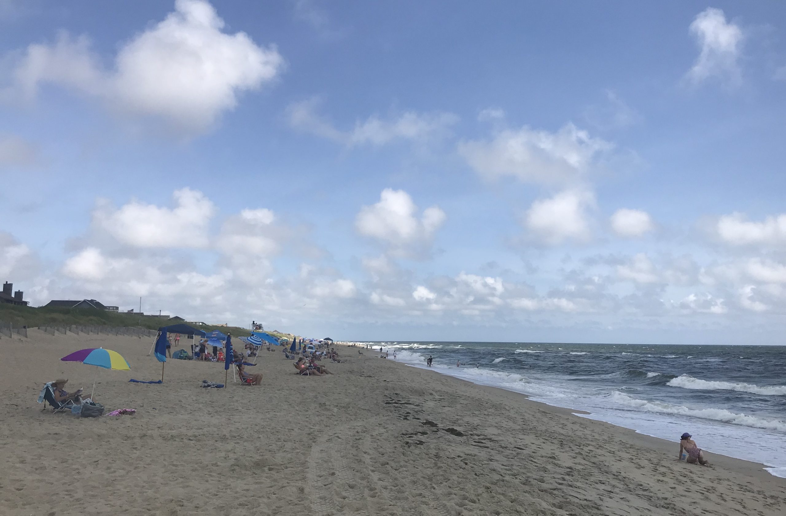 Beachgoers are shown in Nags Head. Photo: File