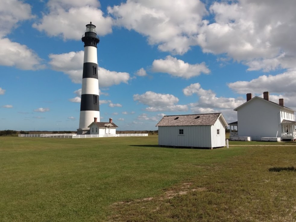 Bodie Island Lighthouse, shown here, is part of the Cape Hatteras National Seashore. Photo: Jennifer Allen