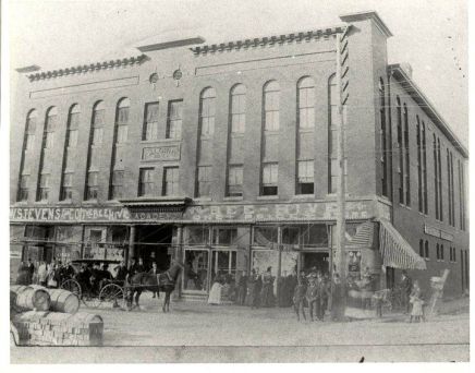 The R. J. Mitchell Department Store at the corner of Main and Poindexter St., Elizabeth City, N.C., ca. 1905. From the Fred Fearing Collection, Outer Banks History Center
