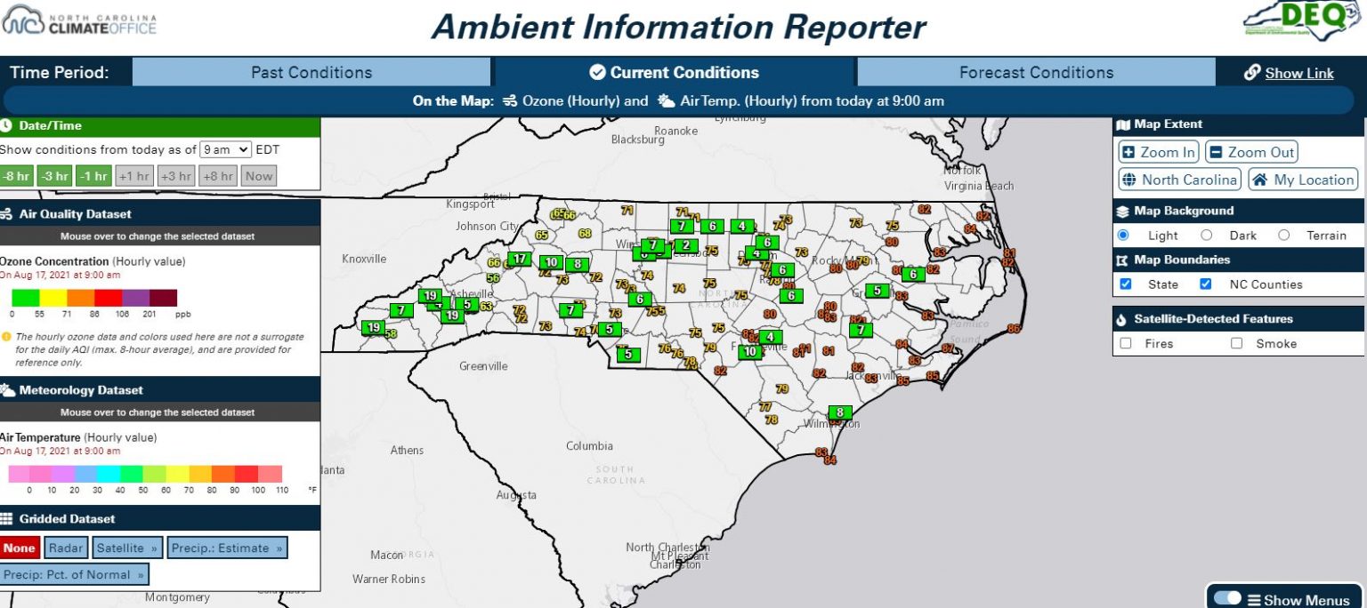 New air quality tool features realtime, historic observations