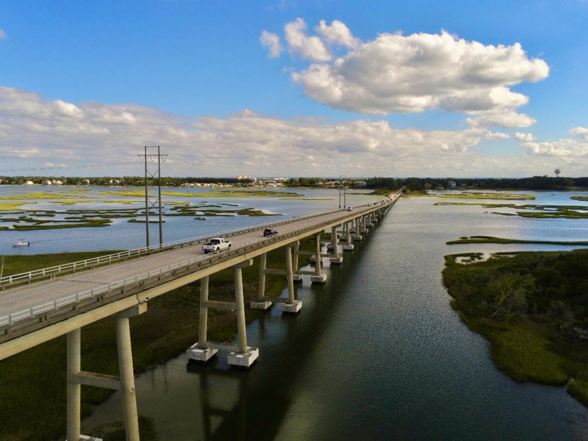 Improvements to the  B. Cameron Langston Bridge in Emerald Isle will cause travel delays.  Photo: Emerald Isle