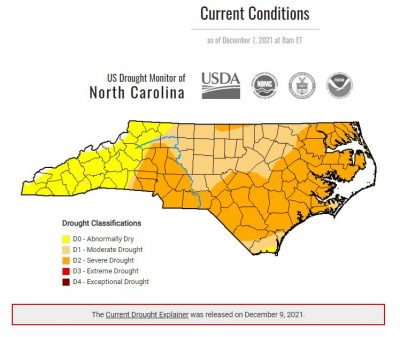 Severe drought conditions cover half of NC, including coast | Coastal ...