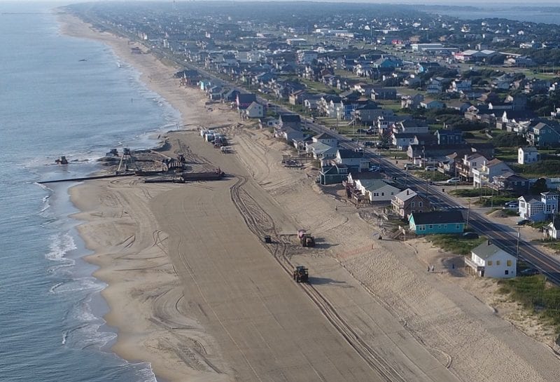 2017 Kitty Hawk Beach Nourishment Photo: Dare County