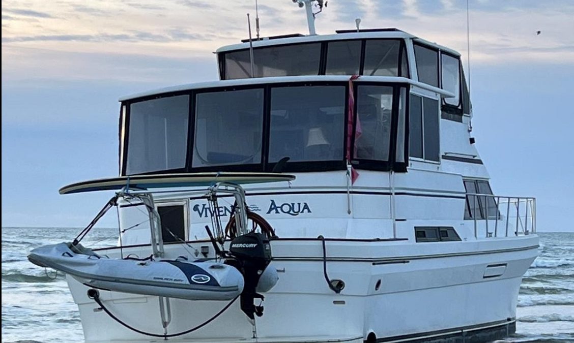 Vivens Aqua on the beach the morning of Jan. 28, 2022. Photo: NPS