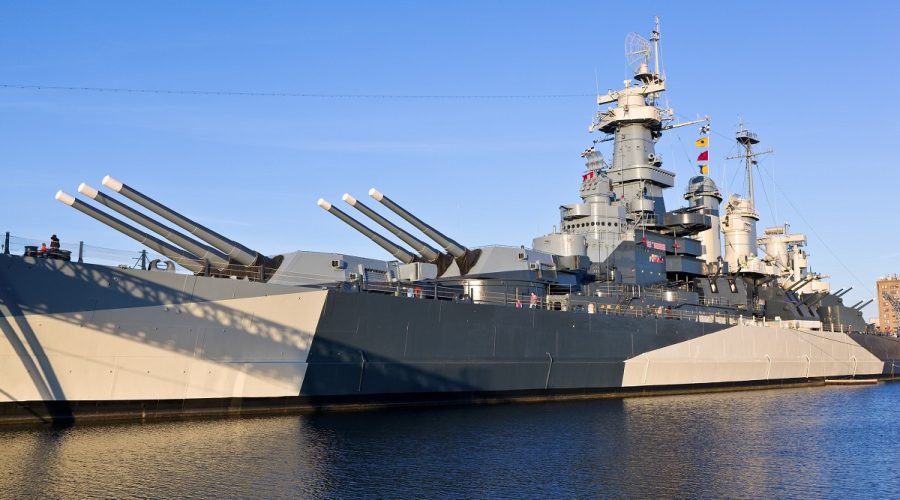 USS North Carolina Battleship Memorial is in Wilmington. Photo: NC Department of Natural and Cultural Resources