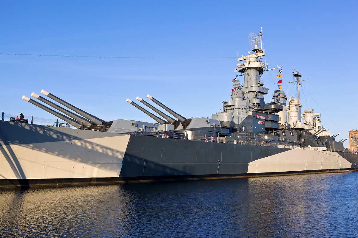 USS North Carolina Battleship Memorial is in Wilmington. Photo: NC Department of Natural and Cultural Resources