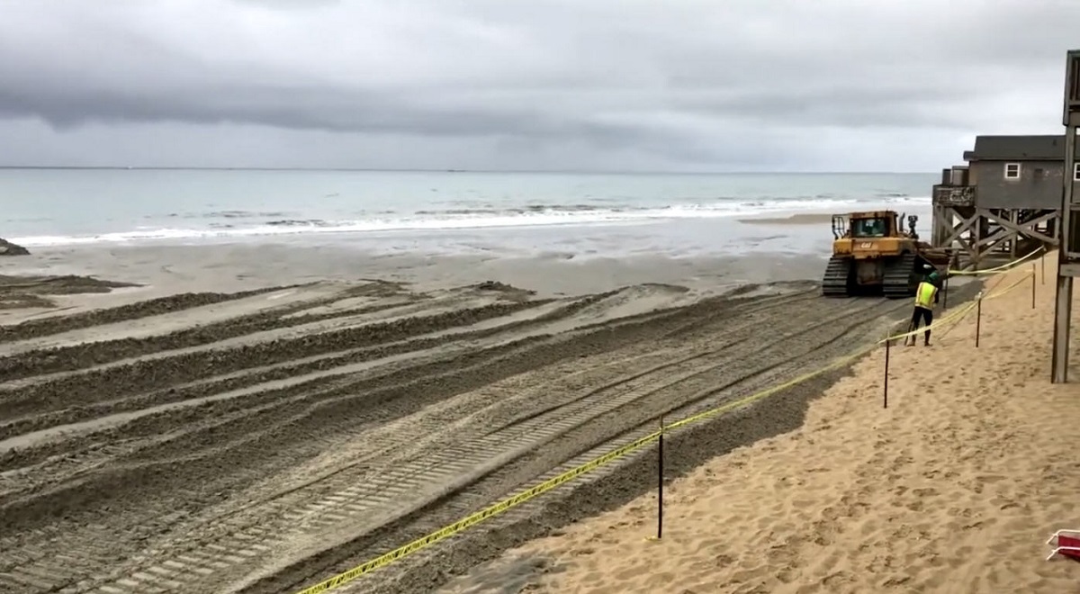 beach nourishment before and after