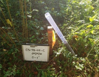 A soil sampling site in Operable Unit 2. Photo from Dec. 7 meeting materials
