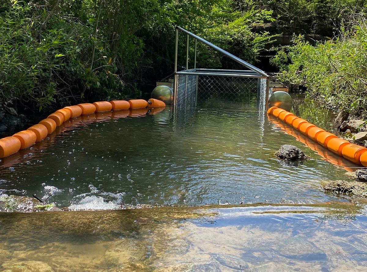 A Trash Trout in place. Photo: Contributed