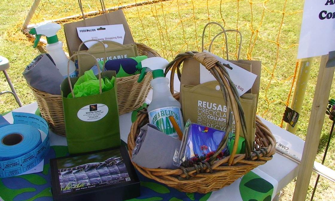 A display of reusable items at a past Oak Island Earth Day Festival. Photo: Mark Johnson