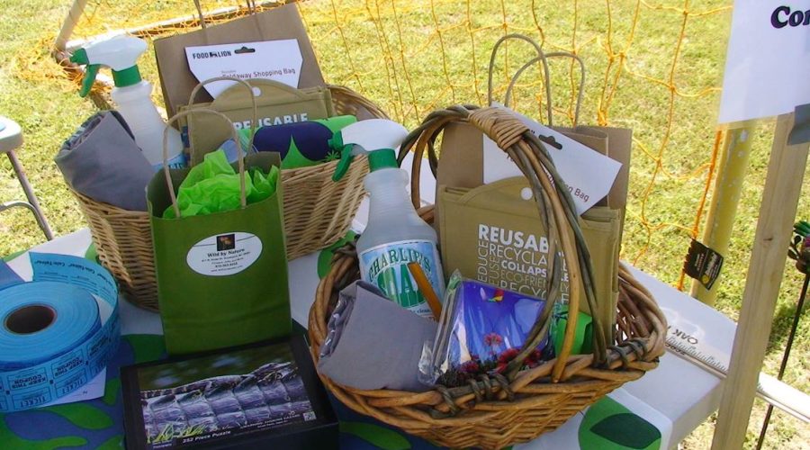 A display of reusable items at a past Oak Island Earth Day Festival. Photo: Mark Johnson
