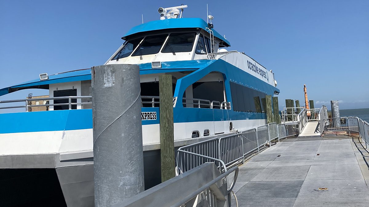 Officials recommend taking the Ocracoke Express for day trips between Ocracoke and Hatteras until the schedule returns to normal. Photo: Cate Kozak