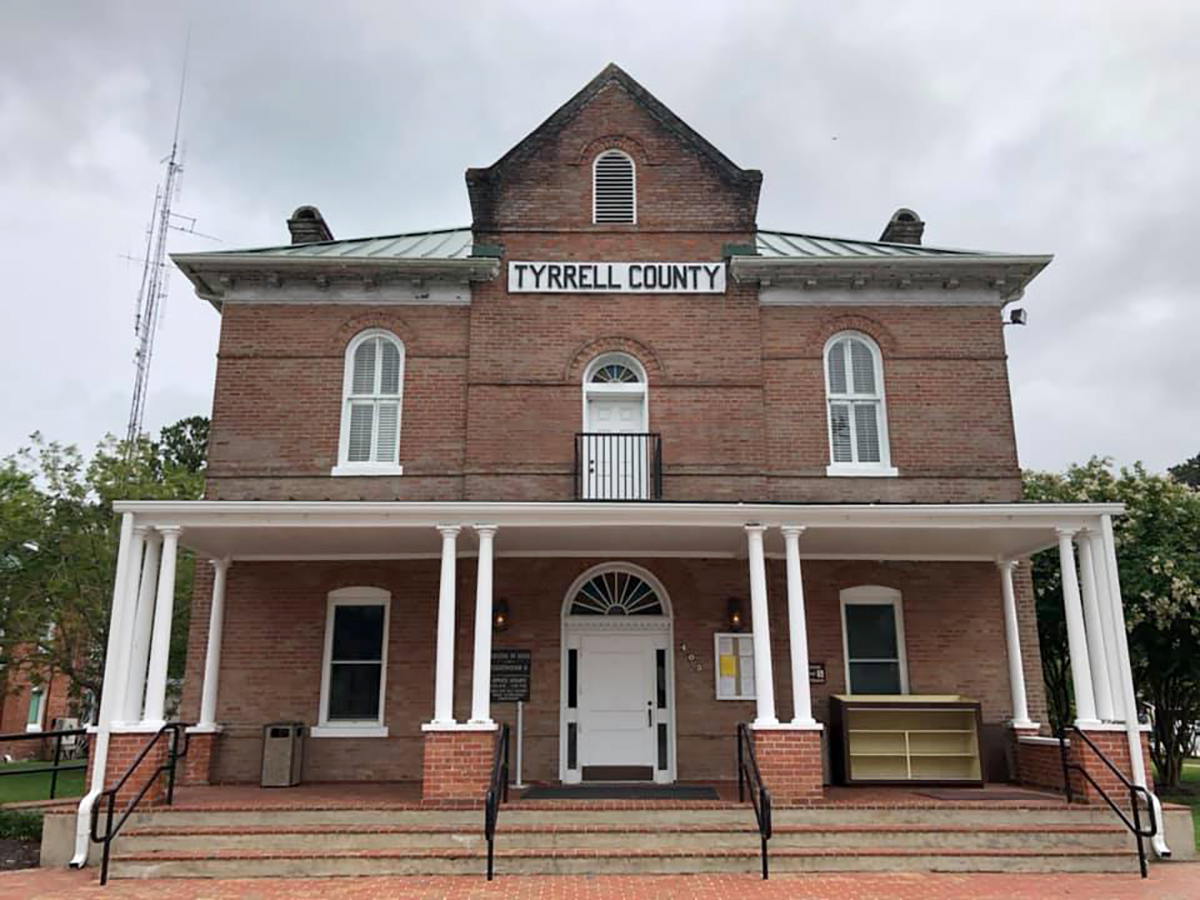 The Tyrrell County Courthouse was completed in 1903.  Photo: Susan Rodriguez