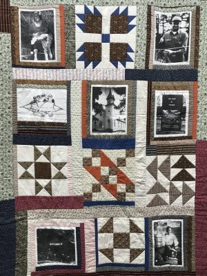 A commemorative quilt, donated to the National Park Service by the family of Dellerva Collins, will be on display at Fort Raleigh National Historic Site's visitor center from June 12 through June 30, 2022. NPS Photo