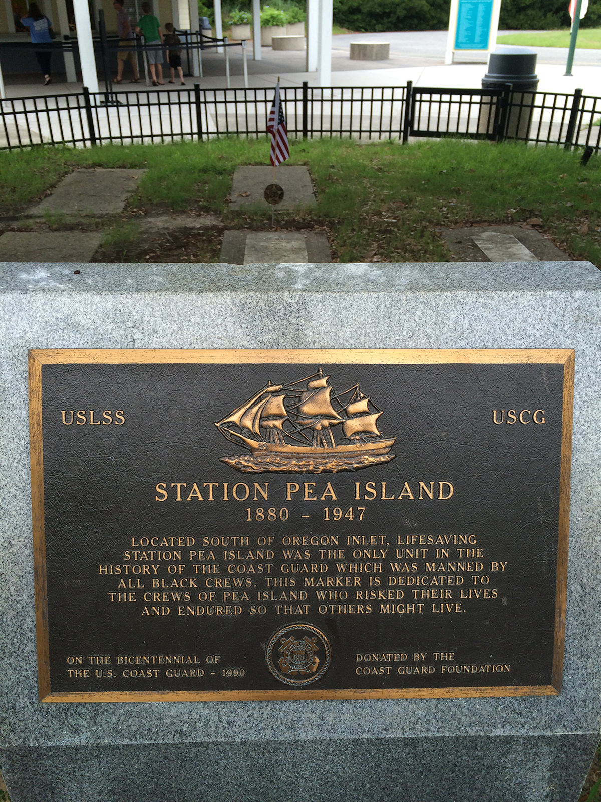Pea Island monument. Photo: Eric Medlin